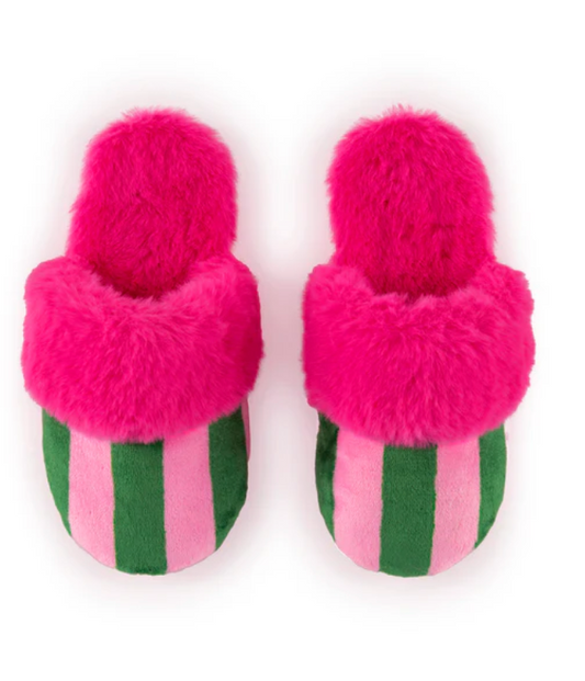 STRIPE SLIPPERS| PINK S/M