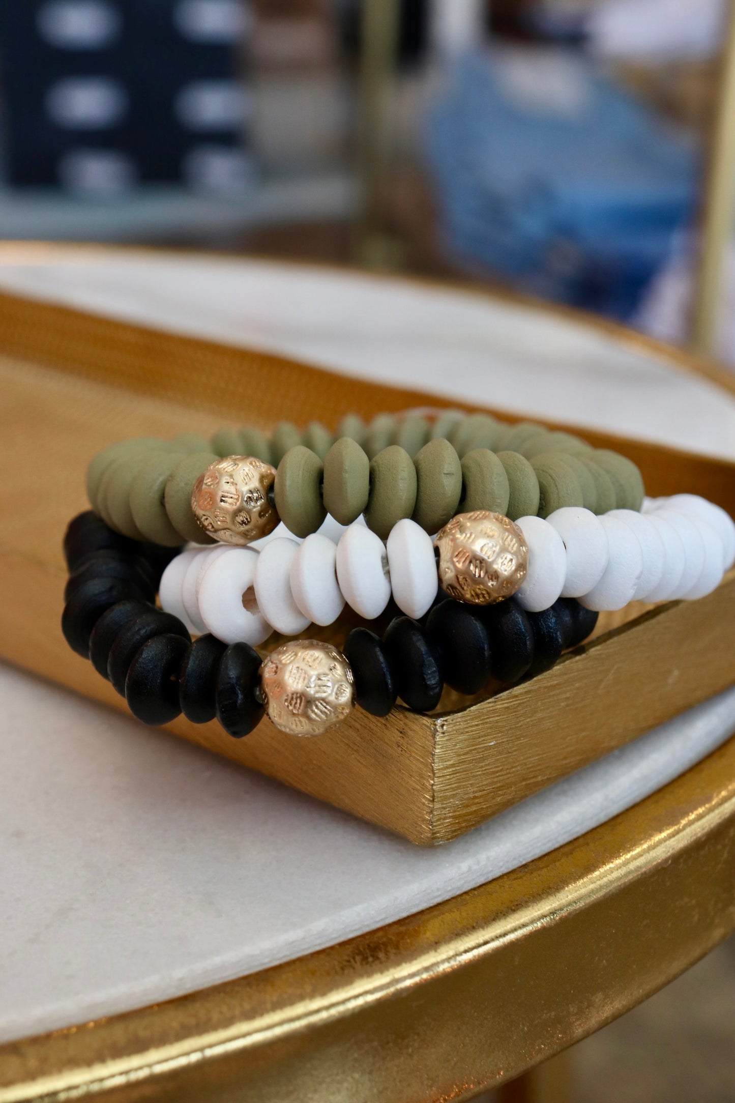 WOODEN WASHER BRACELET