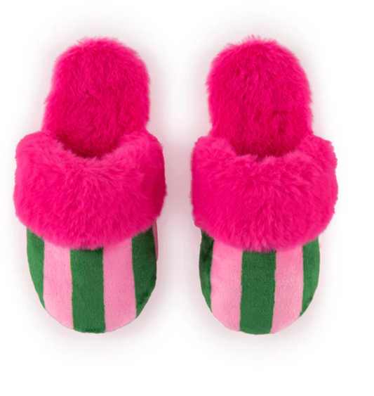 STRIPE SLIPPERS|PINK L/XL