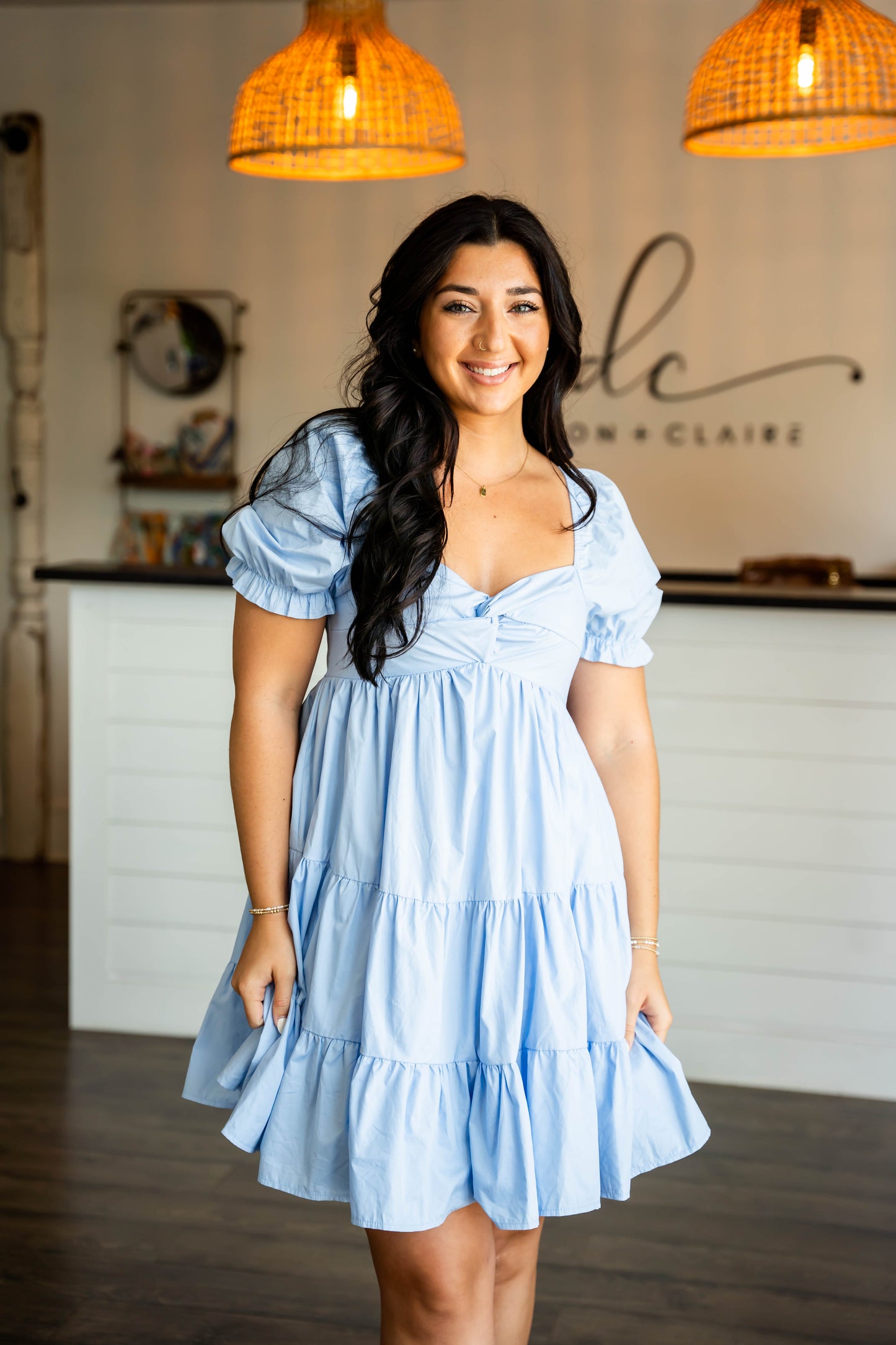 SWEETHEART TIERED DRESS