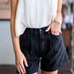 JUST BLACK AYLA PLEATED SHORT