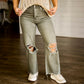 90'S CROP FLARE JEANS