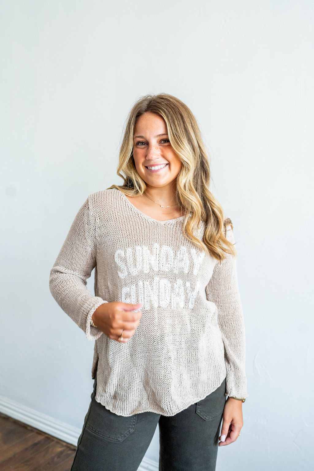 women's knitted Sunday sweater