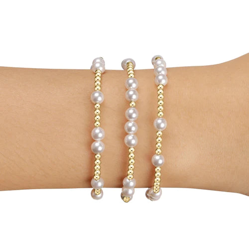 ENEWTON HOPE UNWRITTEN 5MM BEAD BRACELET - PEARL