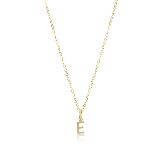 ENEWTON 16" GOLD LETTER CHARM NECKLACE