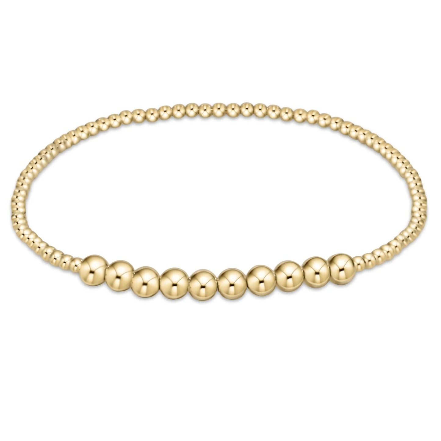 ENEWTON CLASSIC GOLD BEADED BLISS BRACELET - 2MM / 4MM