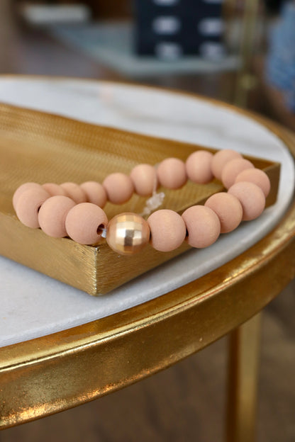 NORA WOOD BEAD BRACELET