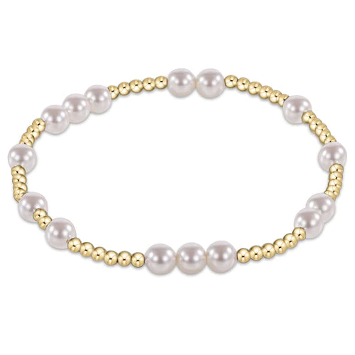 ENEWTON HOPE UNWRITTEN 5MM BEAD BRACELET - PEARL