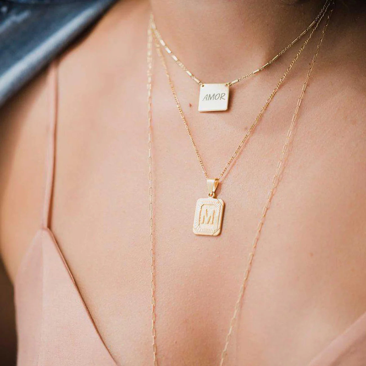 INITIAL CARD NECKLACE | BRACHA