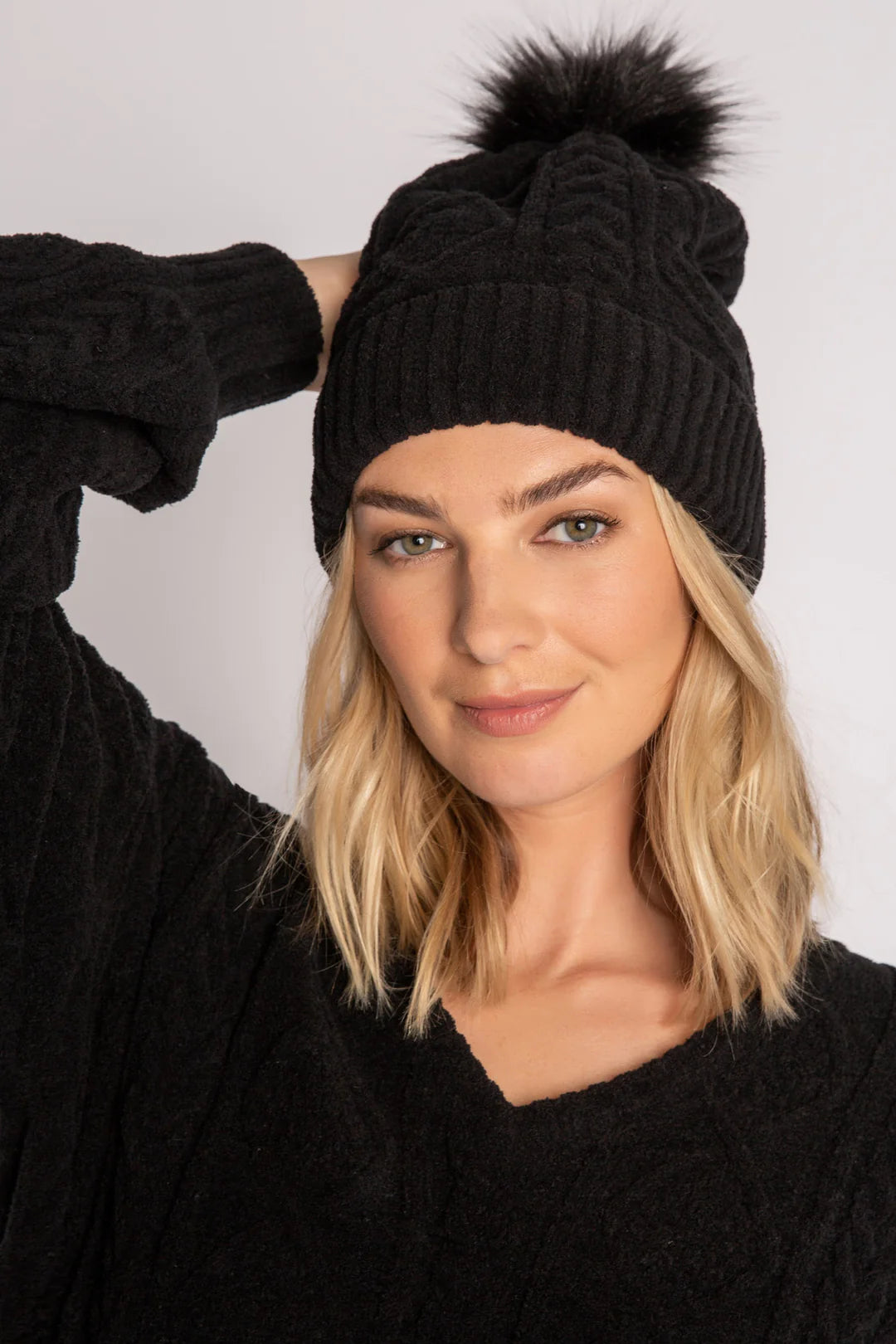 PJ SALVAGE CABLE LOUNGE BEANIE