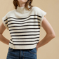 STRIPE FUNNEL SWEATER