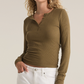 SCARLETT RIB HENLEY