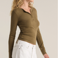 SCARLETT RIB HENLEY