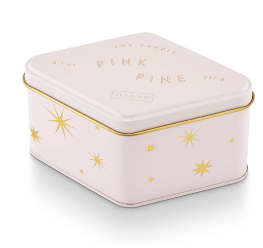 PINK PINE MINI TIN CANDLE