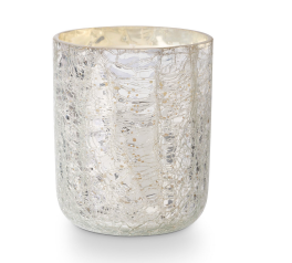 SMALL CRACKLE GLASS CANDLE