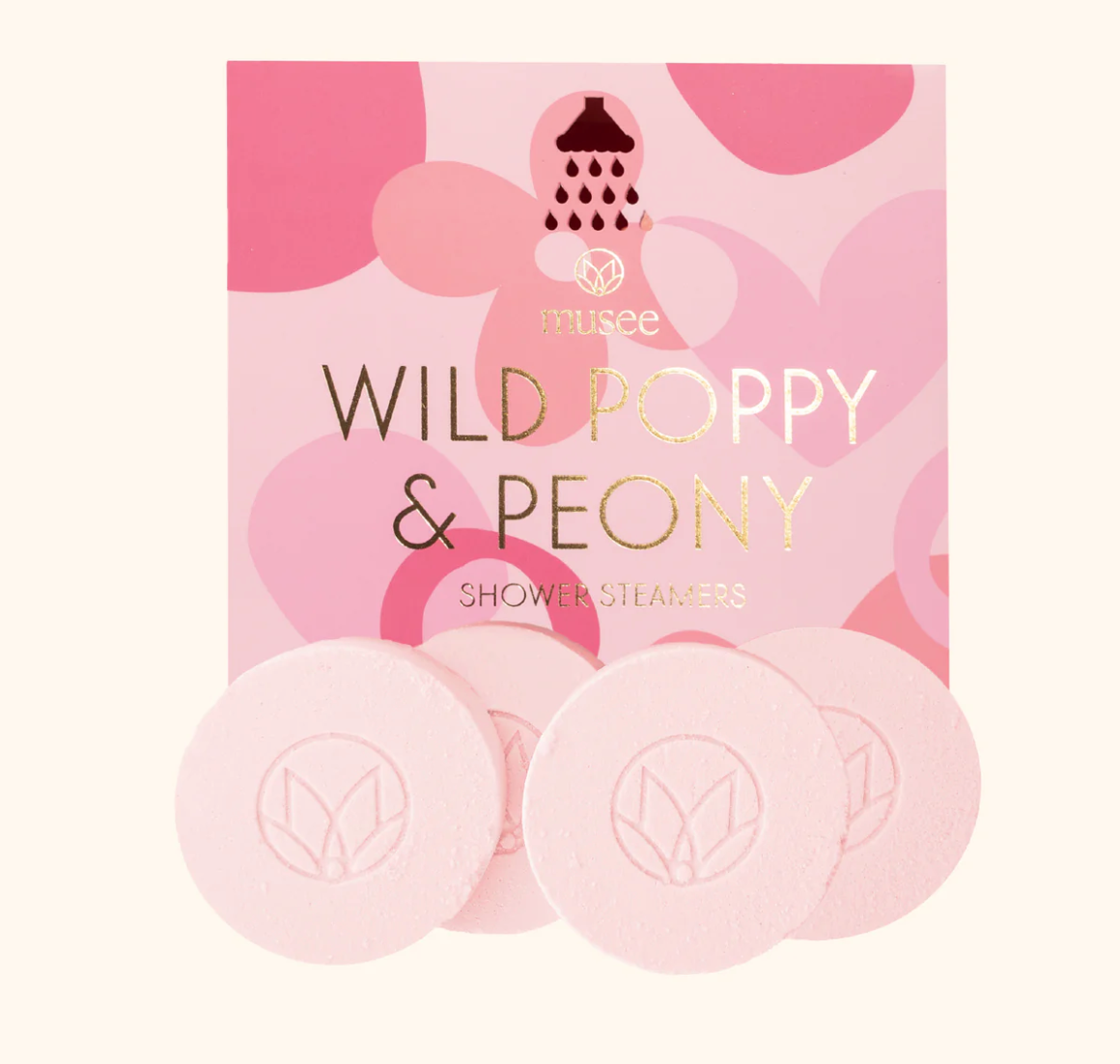 MUSEE WILD POPPY & PEONY SHOWER STEAMERS