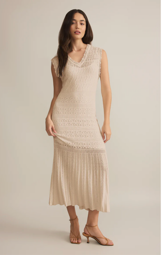 ZSUPPY MARSELLA CROCHET MIDI DRESS