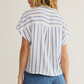 ZSUPPLY PARALLEL STRIPED LINEN TOP