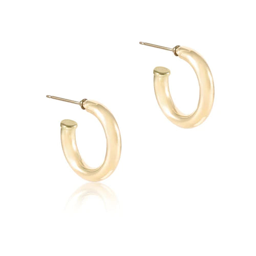 ENEWTON 4MM ROUND GOLD POST HOOP EARRING