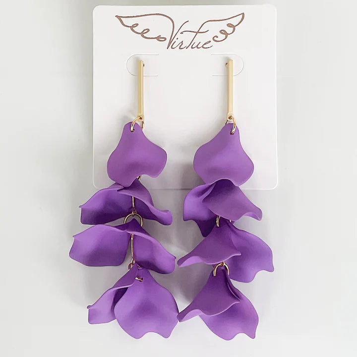 HYACINTH PETAL EARRINGS